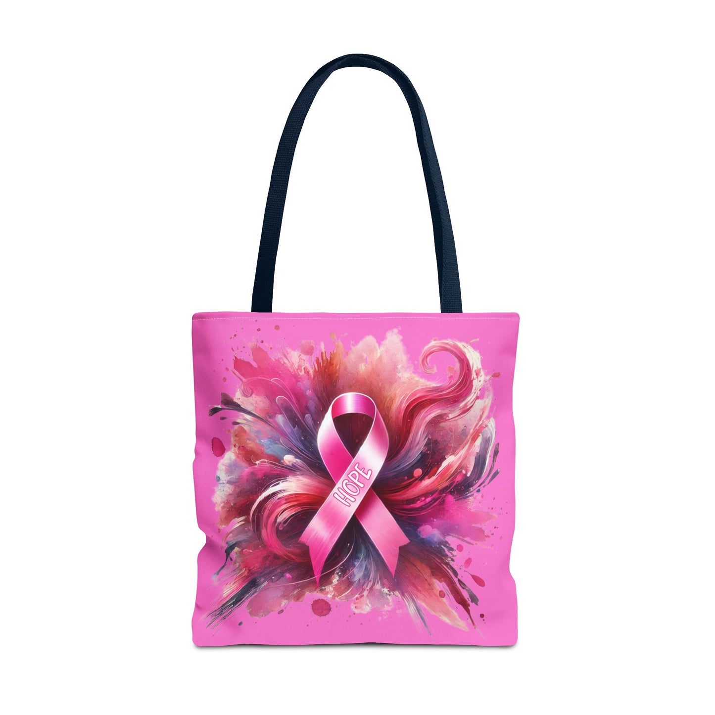 Hope Pink Ribbon Breast Cancer Awareness Tote Bag – Stylish and Empowering Design