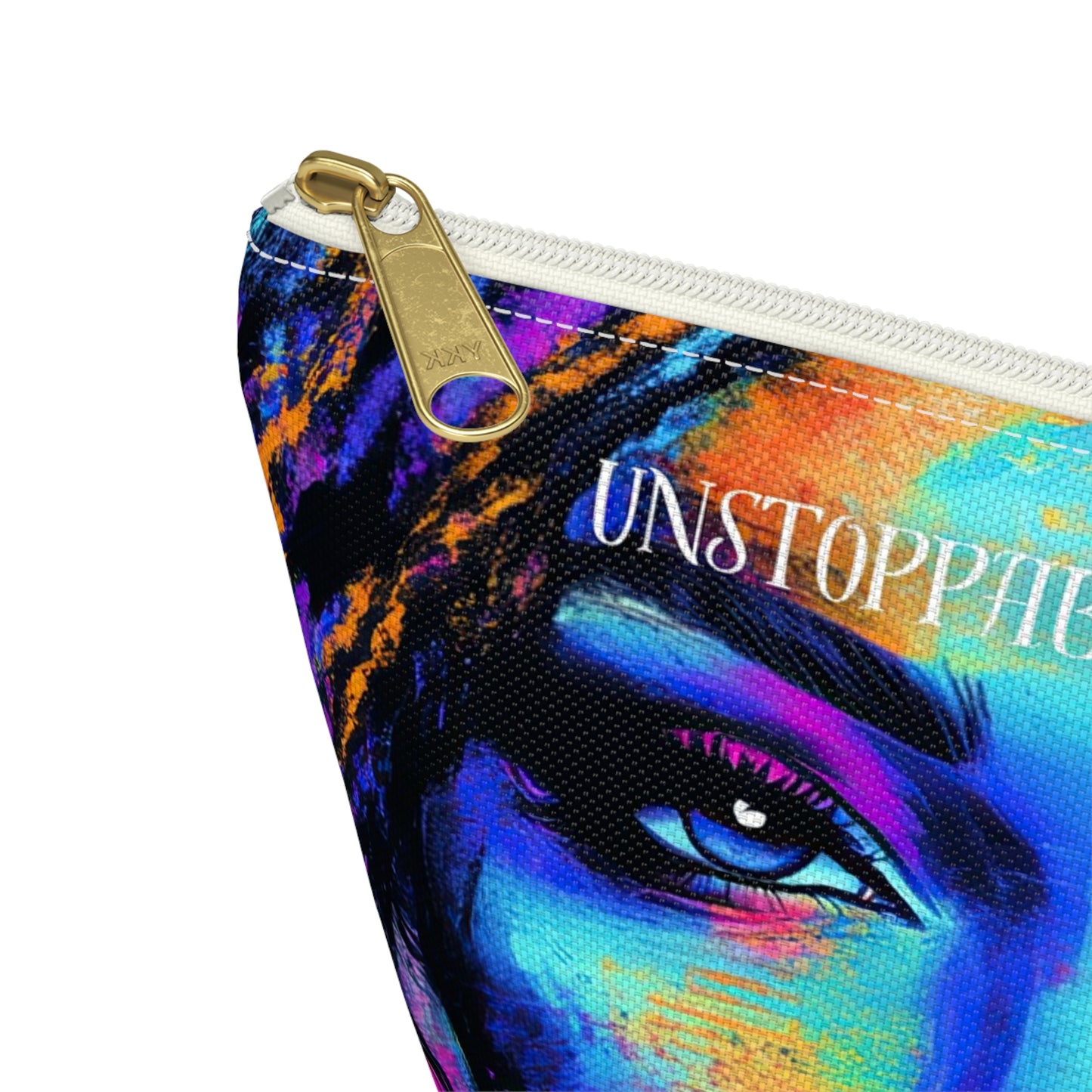 Unstoppable Empowerment Accessory Pouch – Vibrant and Fearless Design