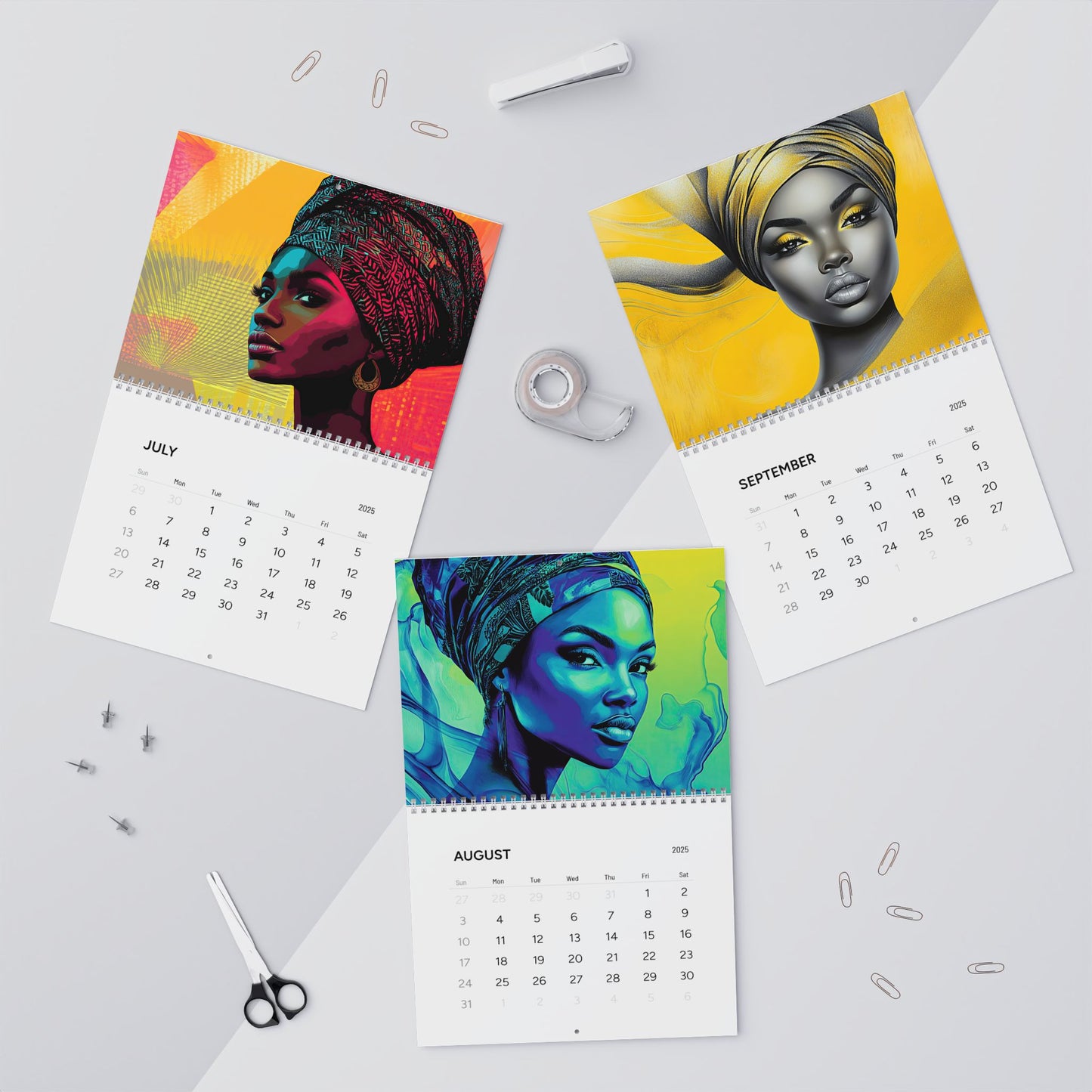 2025 Wall Calendar – Vibrant Large-Format Art & Premium Design