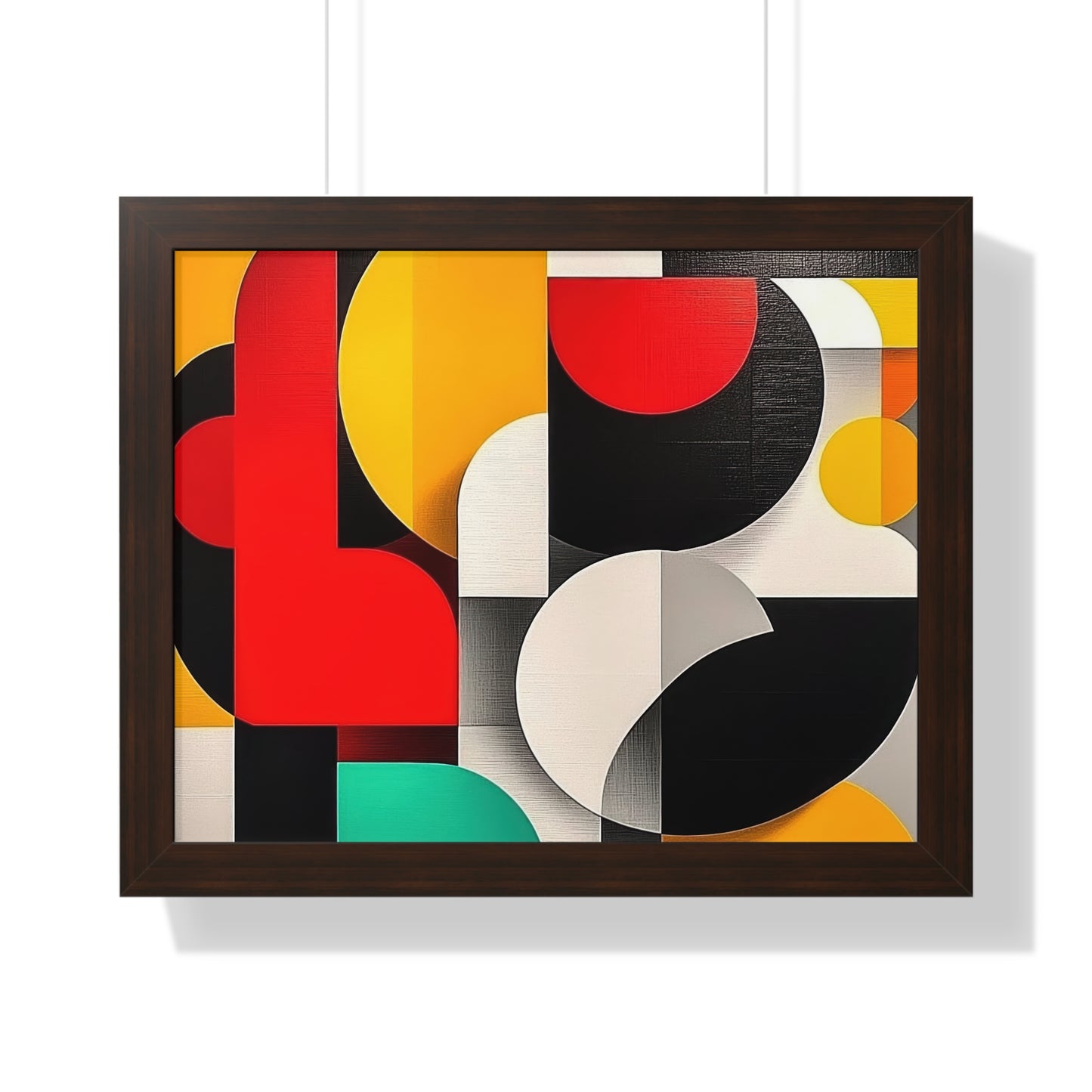 Modern Geometric Framed Wall Art – Bold Abstract Design