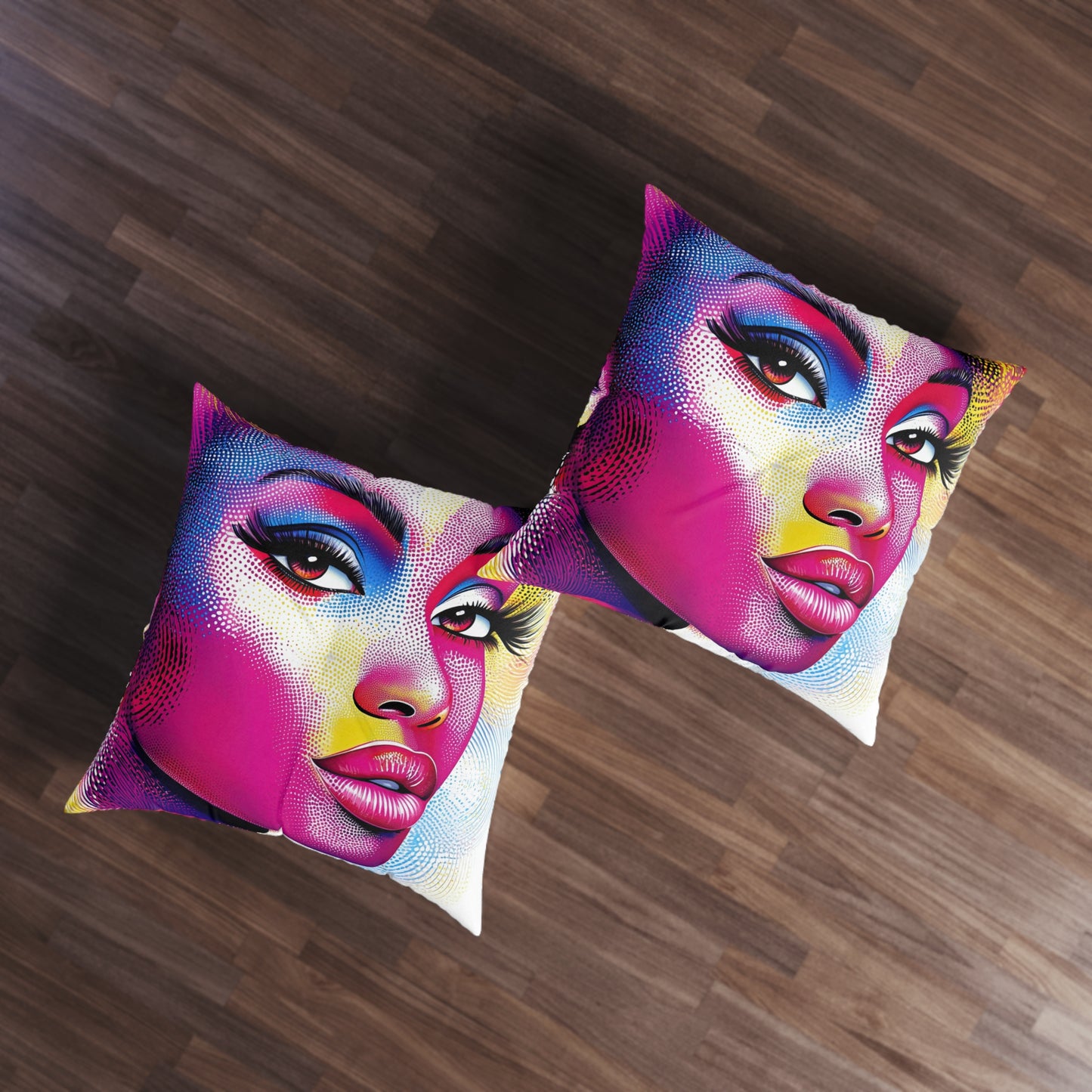 Vibrant Pop Art Floor Pillow – 30x30 Bold Modern Cushion