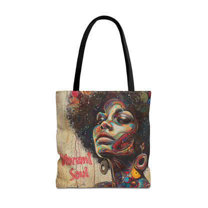 Vibrant Soul Afrocentric Art Tote Bag - Bold and Colorful Design