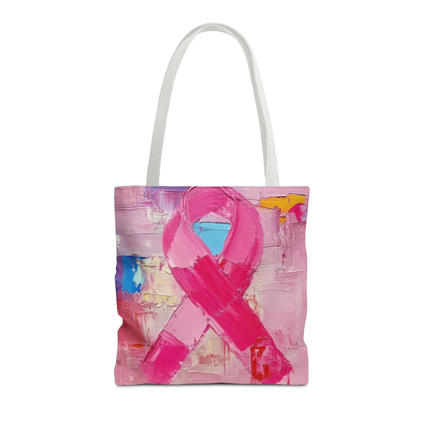 Empower with Art: Pink Ribbon Breast Cancer Awareness Tote Bag