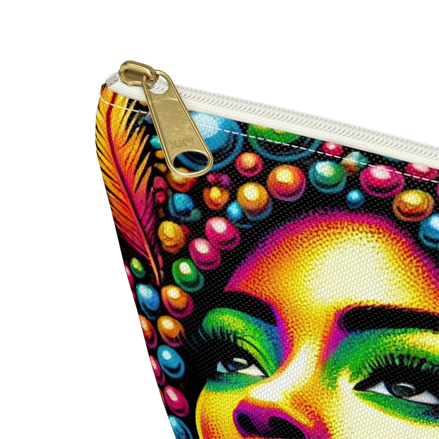 Radiant Afro Beauty Pouch – Bold and Colorful Afrocentric Design