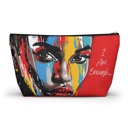 I Am Enough Empowerment Pouch – Bold and Inspirational Design