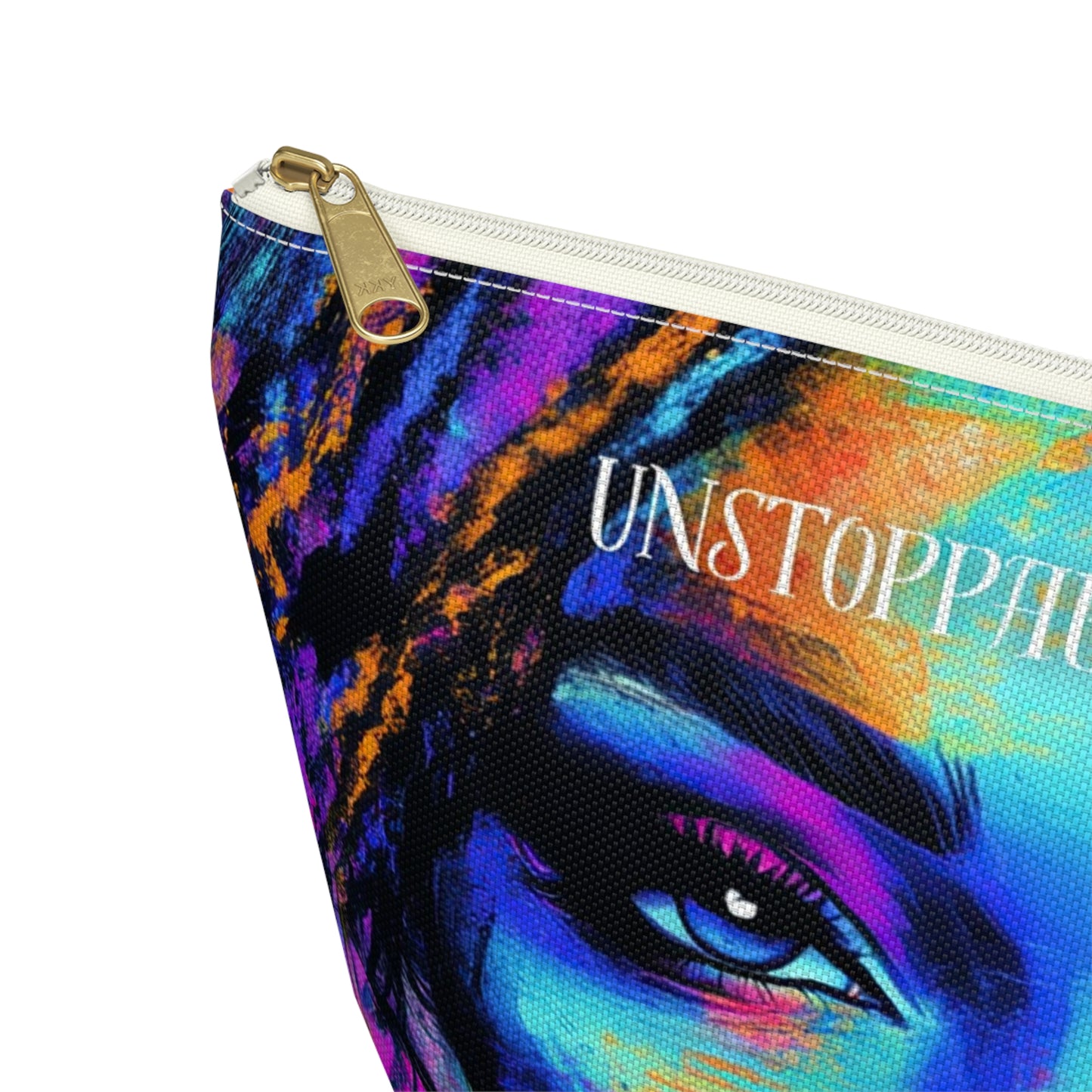 Unstoppable Empowerment Accessory Pouch – Vibrant and Fearless Design