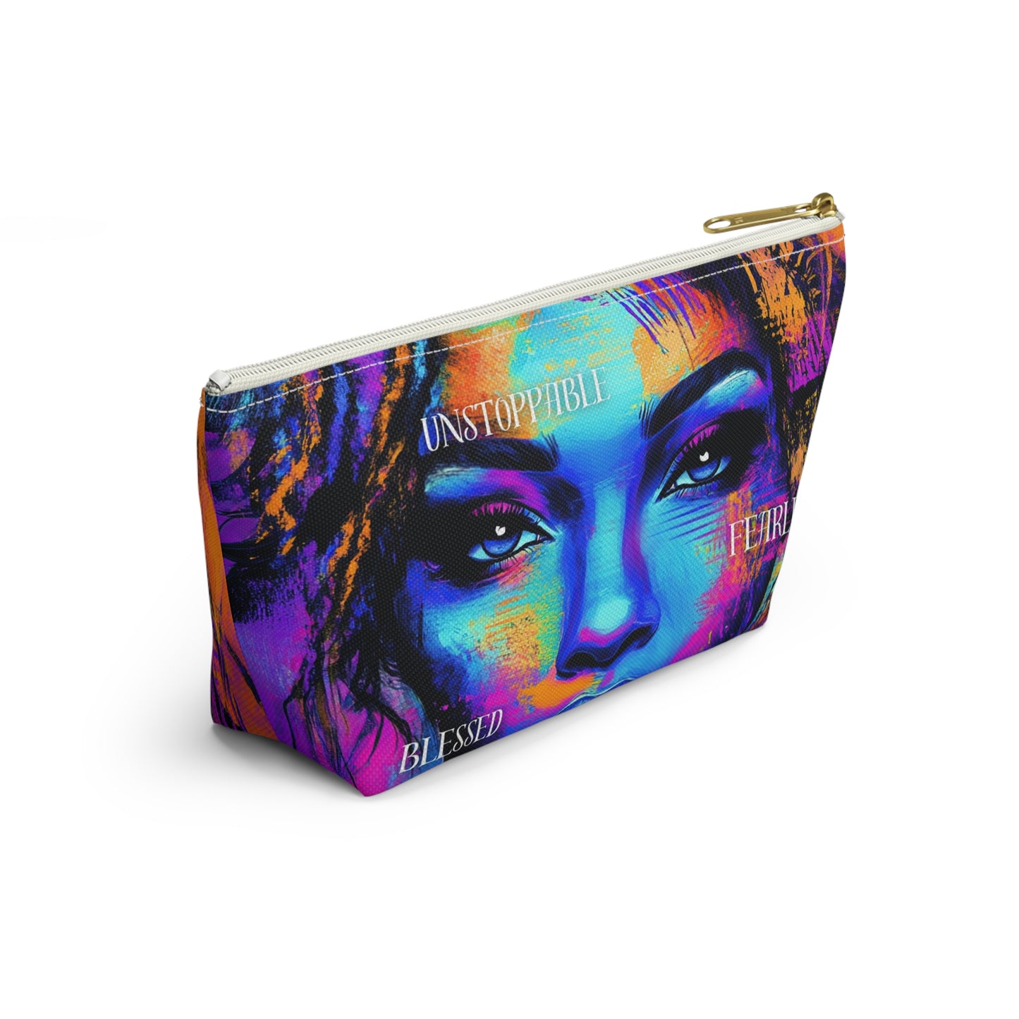 Unstoppable Empowerment Accessory Pouch – Vibrant and Fearless Design