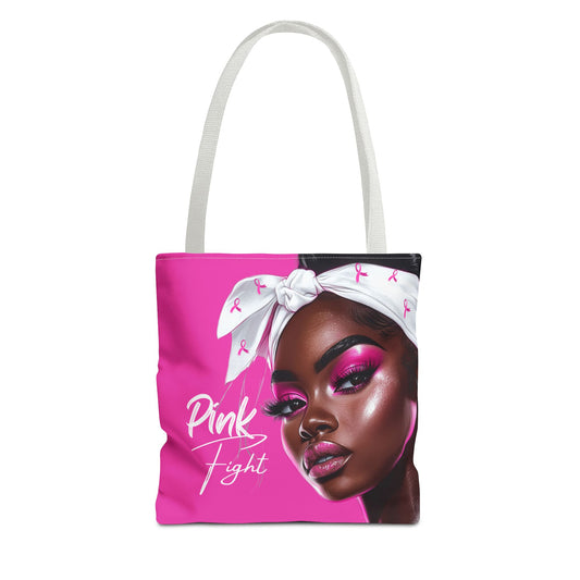 Support in Style: Pink Fight Tote Bag for Breast Cancer Awareness