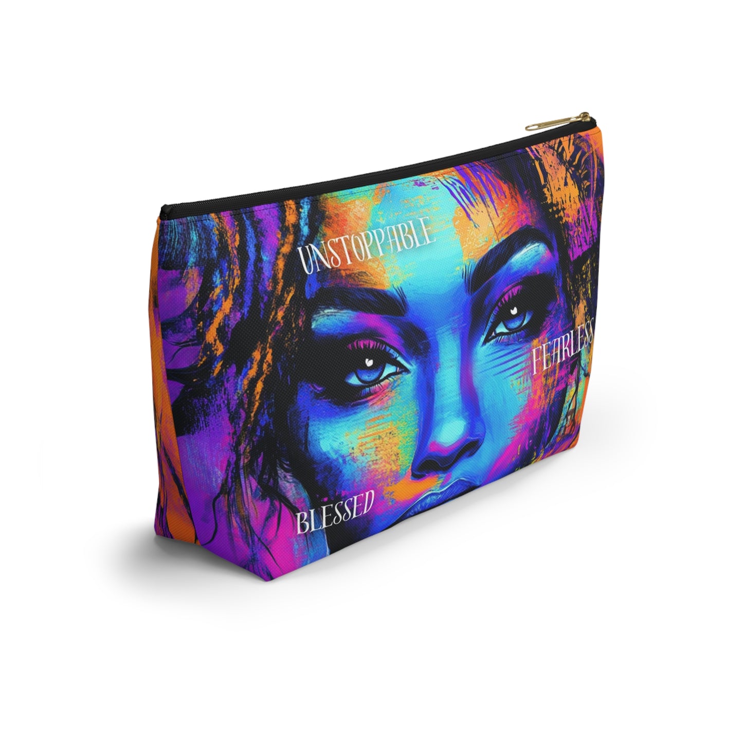 Unstoppable Empowerment Accessory Pouch – Vibrant and Fearless Design