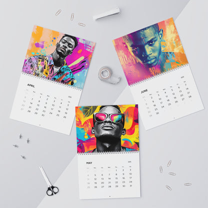 2025 Men’s Wall Calendar – Bold and Vibrant Art of Powerful Men