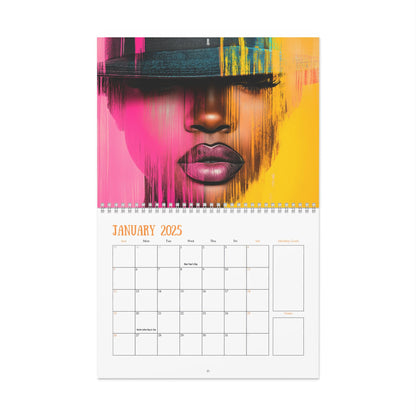 2025 Modern Art Calendar – Vibrant Wall Decor for Any Space