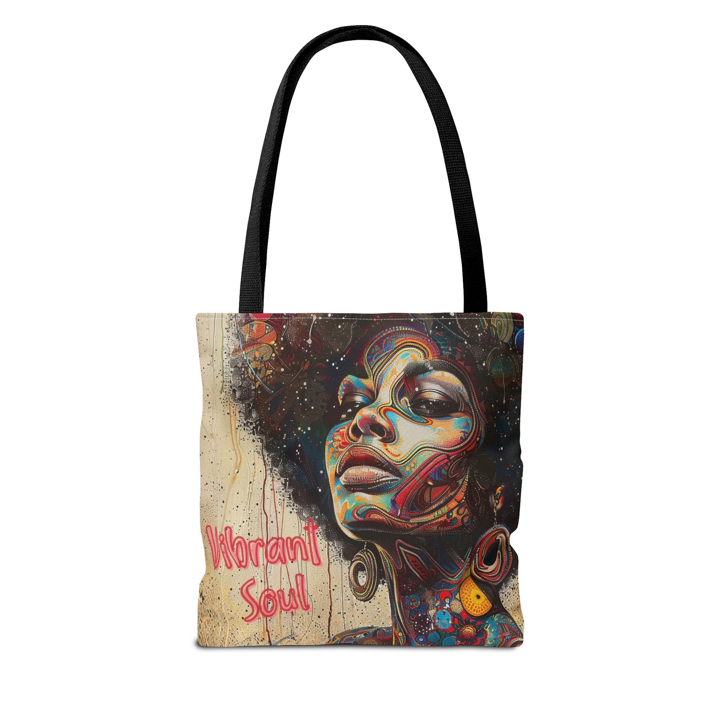 Vibrant Soul Afrocentric Art Tote Bag - Bold and Colorful Design