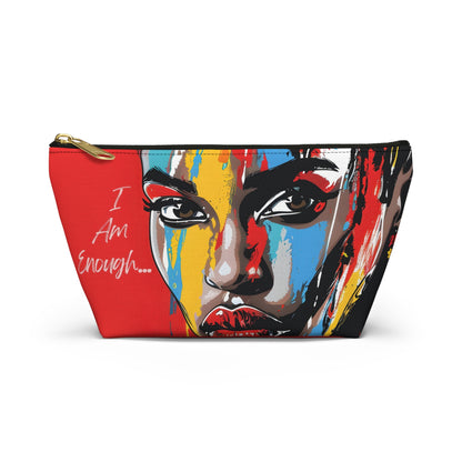 I Am Enough Empowerment Pouch – Bold and Inspirational Design