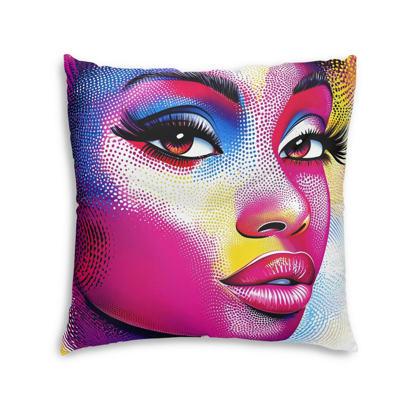 Vibrant Pop Art Floor Pillow – 30x30 Bold Modern Cushion