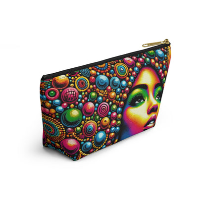 Radiant Afro Beauty Pouch – Bold and Colorful Afrocentric Design