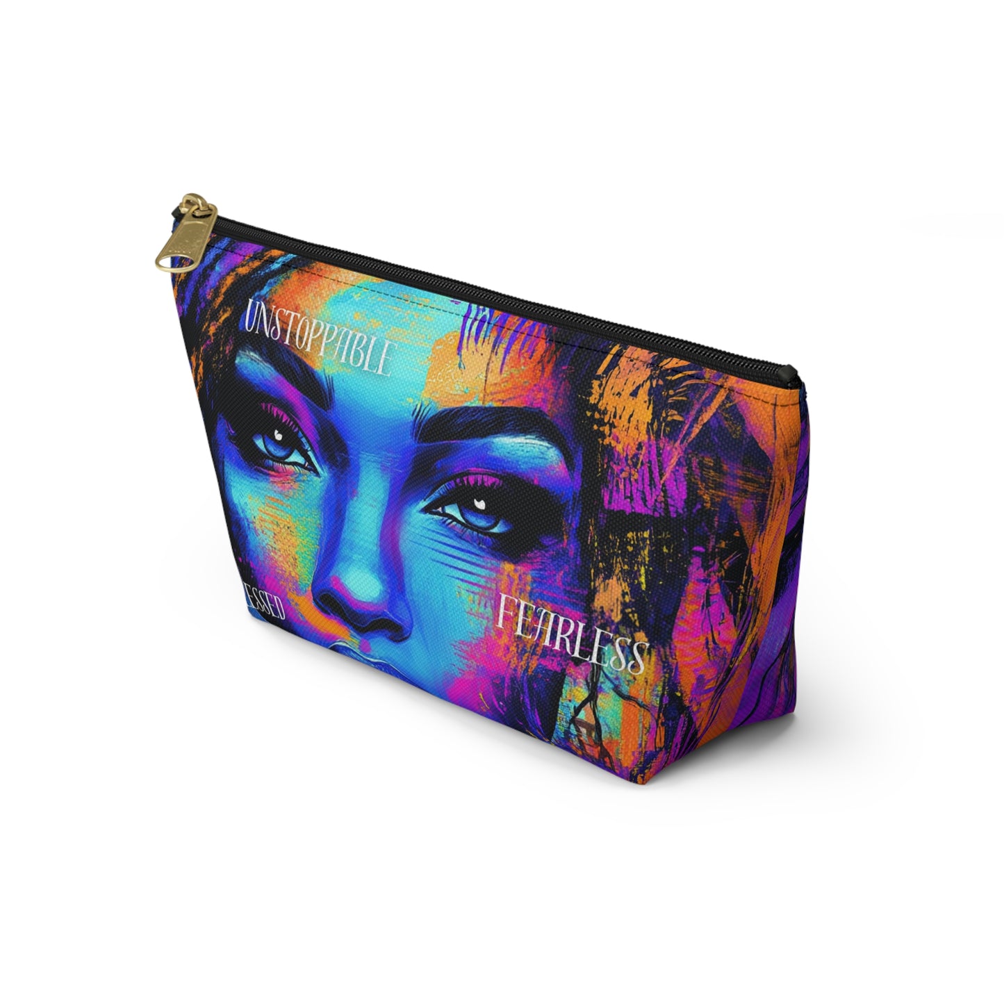 Unstoppable Empowerment Accessory Pouch – Vibrant and Fearless Design