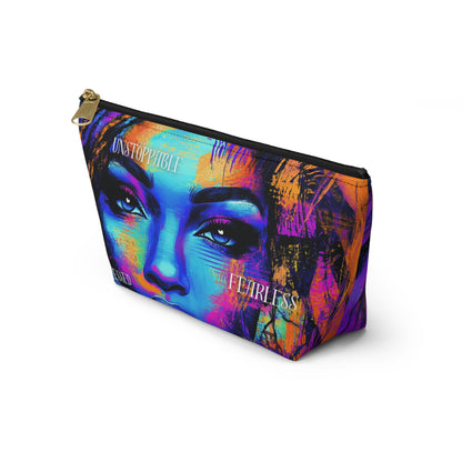 Unstoppable Empowerment Accessory Pouch – Vibrant and Fearless Design