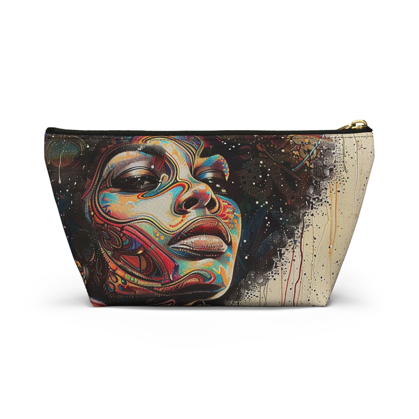 Vibrant Soul Afrocentric Accessory Pouch – Colorful Tribal Art Design