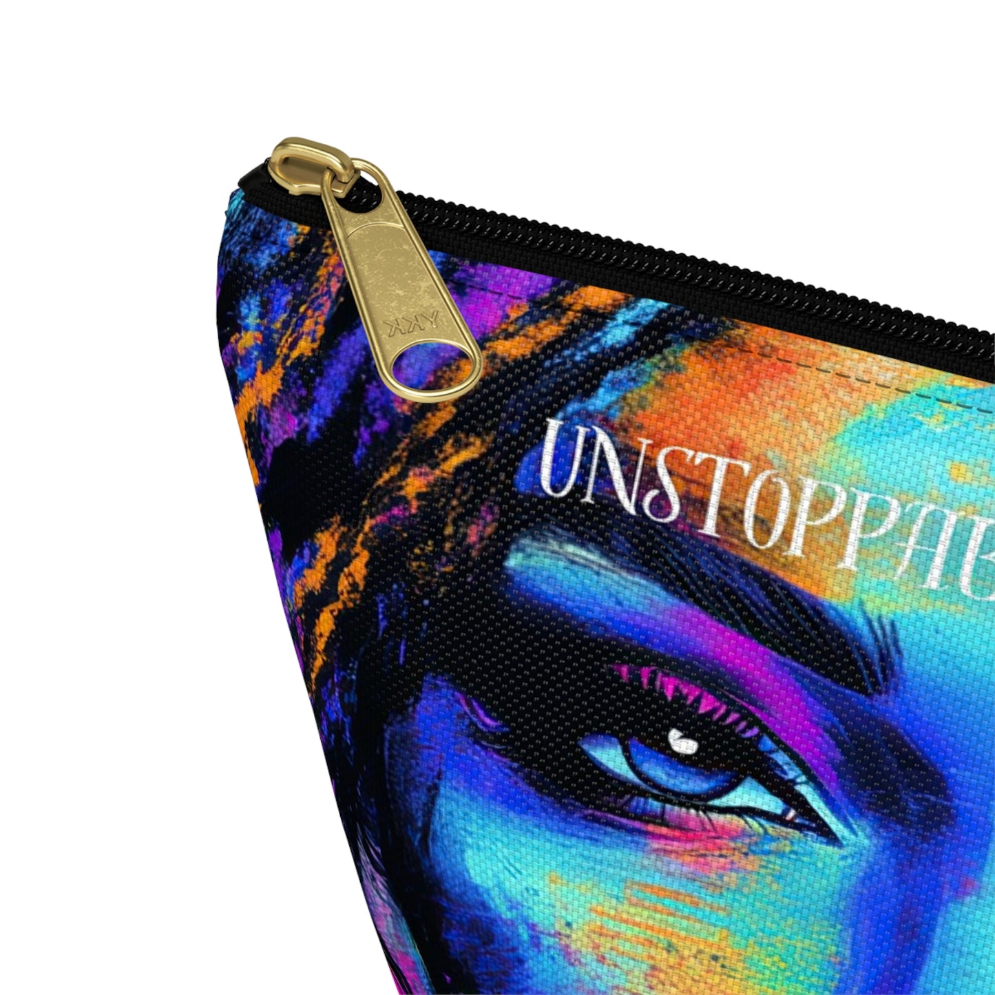 Unstoppable Empowerment Accessory Pouch – Vibrant and Fearless Design