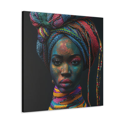 Ethnic African Queen Canvas Art - Vibrant Cultural Wall Decor