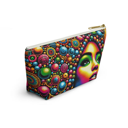 Radiant Afro Beauty Pouch – Bold and Colorful Afrocentric Design