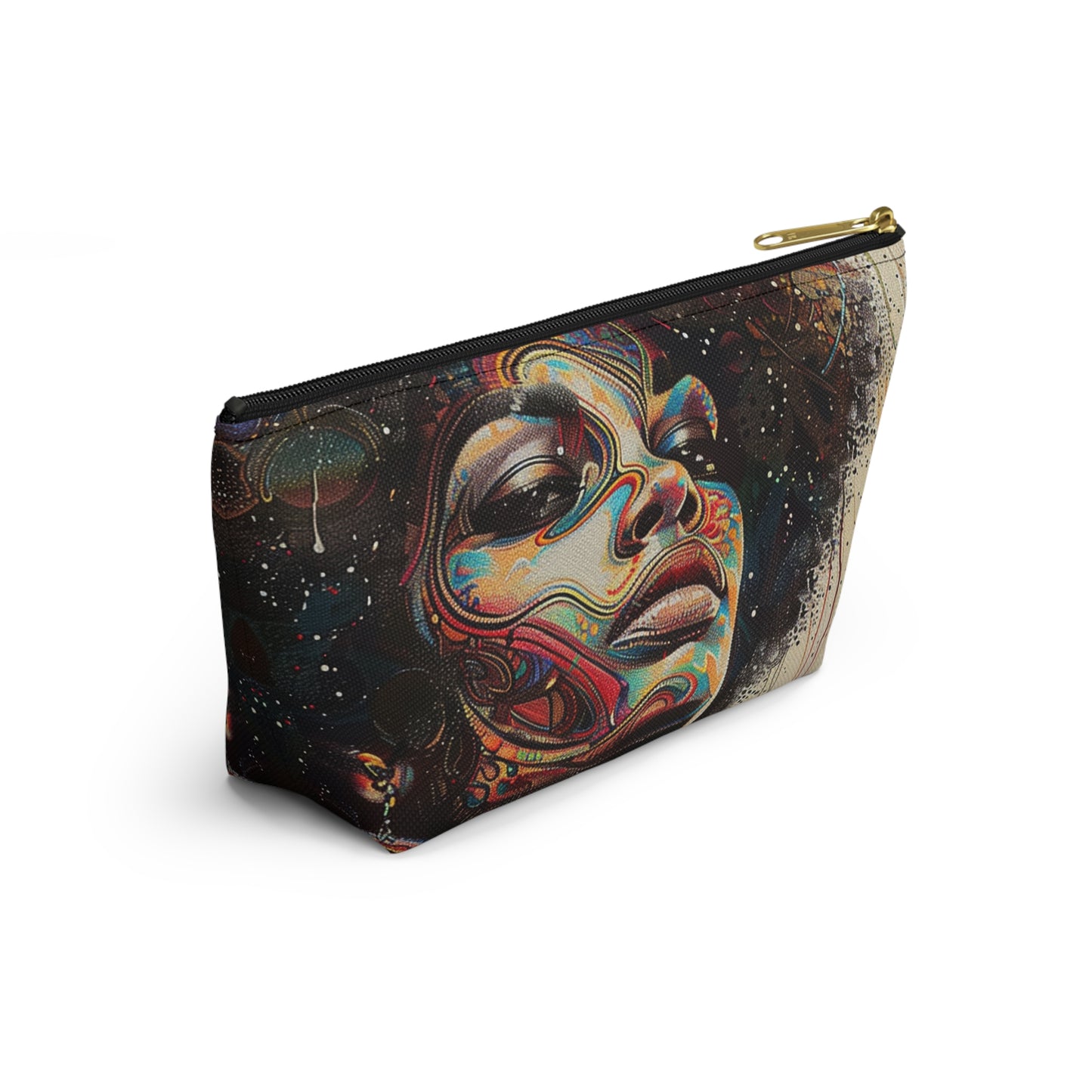 Vibrant Soul Afrocentric Accessory Pouch – Colorful Tribal Art Design