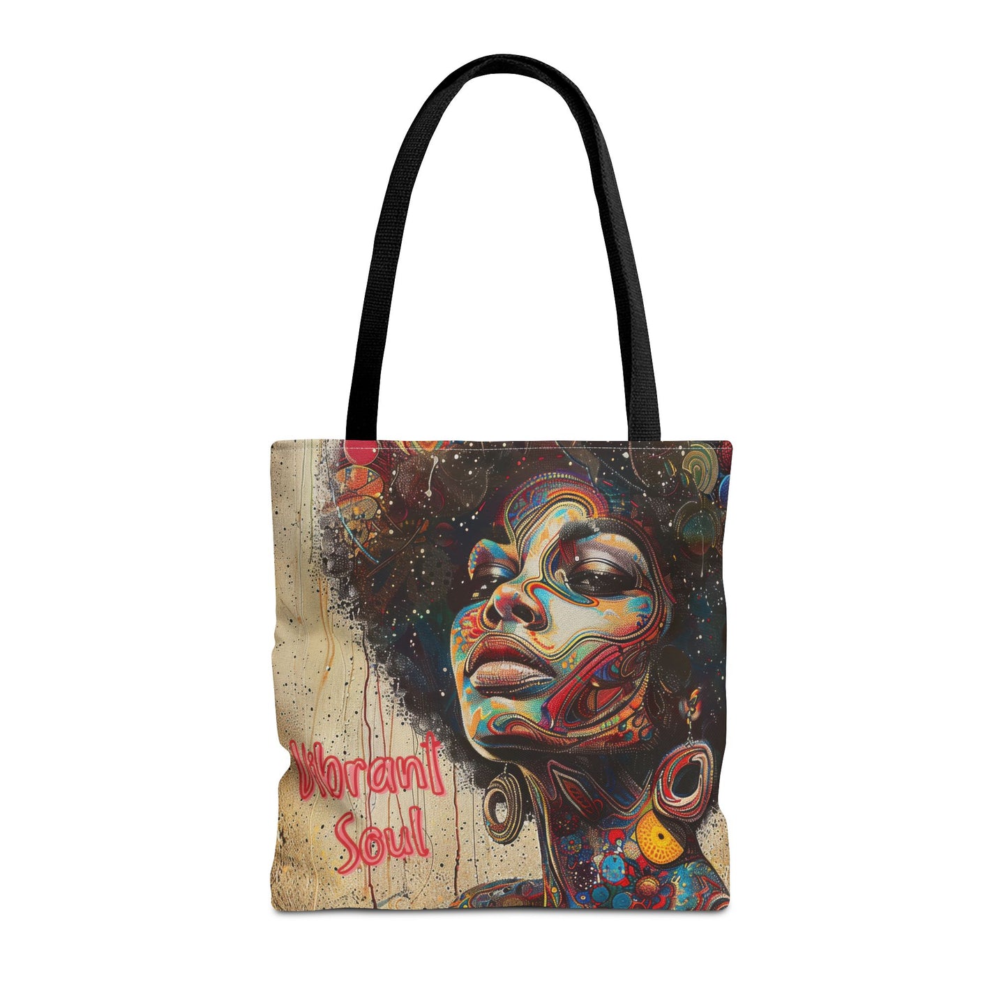 Vibrant Soul Afrocentric Art Tote Bag - Bold and Colorful Design