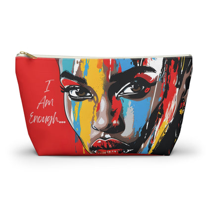 I Am Enough Empowerment Pouch – Bold and Inspirational Design