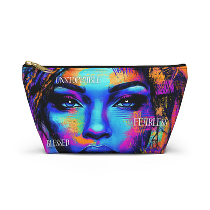 Unstoppable Empowerment Accessory Pouch – Vibrant and Fearless Design