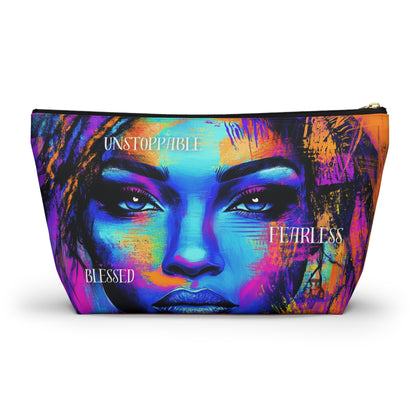 Unstoppable Empowerment Accessory Pouch – Vibrant and Fearless Design