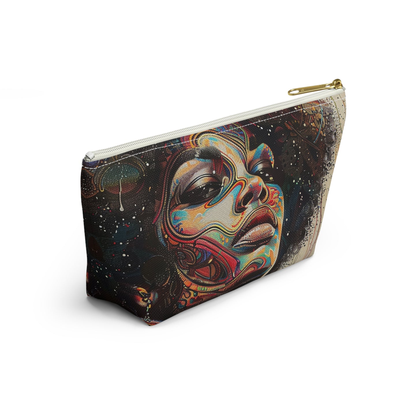 Vibrant Soul Afrocentric Accessory Pouch – Colorful Tribal Art Design