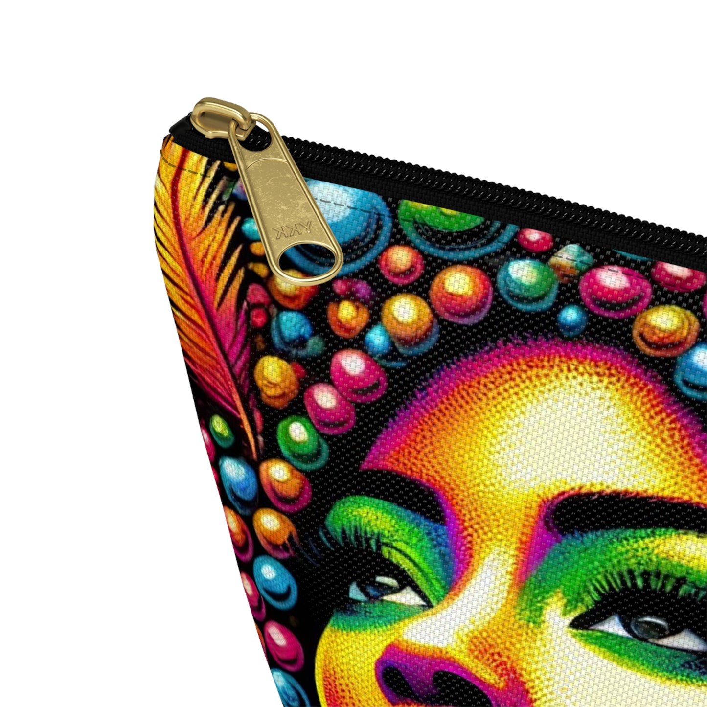 Radiant Afro Beauty Pouch – Bold and Colorful Afrocentric Design