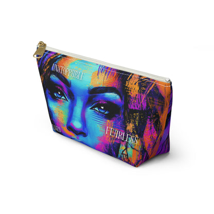 Unstoppable Empowerment Accessory Pouch – Vibrant and Fearless Design