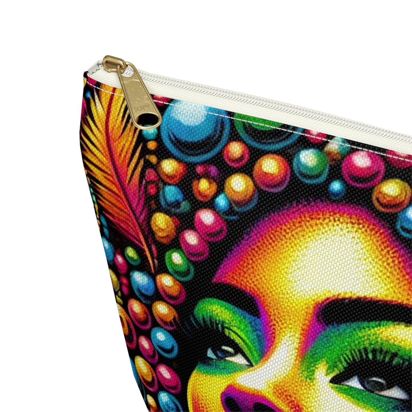 Radiant Afro Beauty Pouch – Bold and Colorful Afrocentric Design