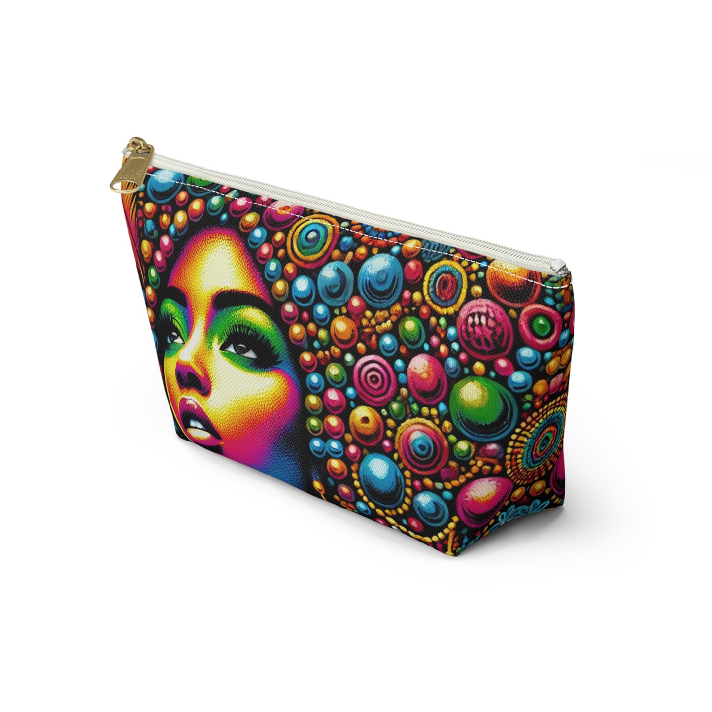 Radiant Afro Beauty Pouch – Bold and Colorful Afrocentric Design