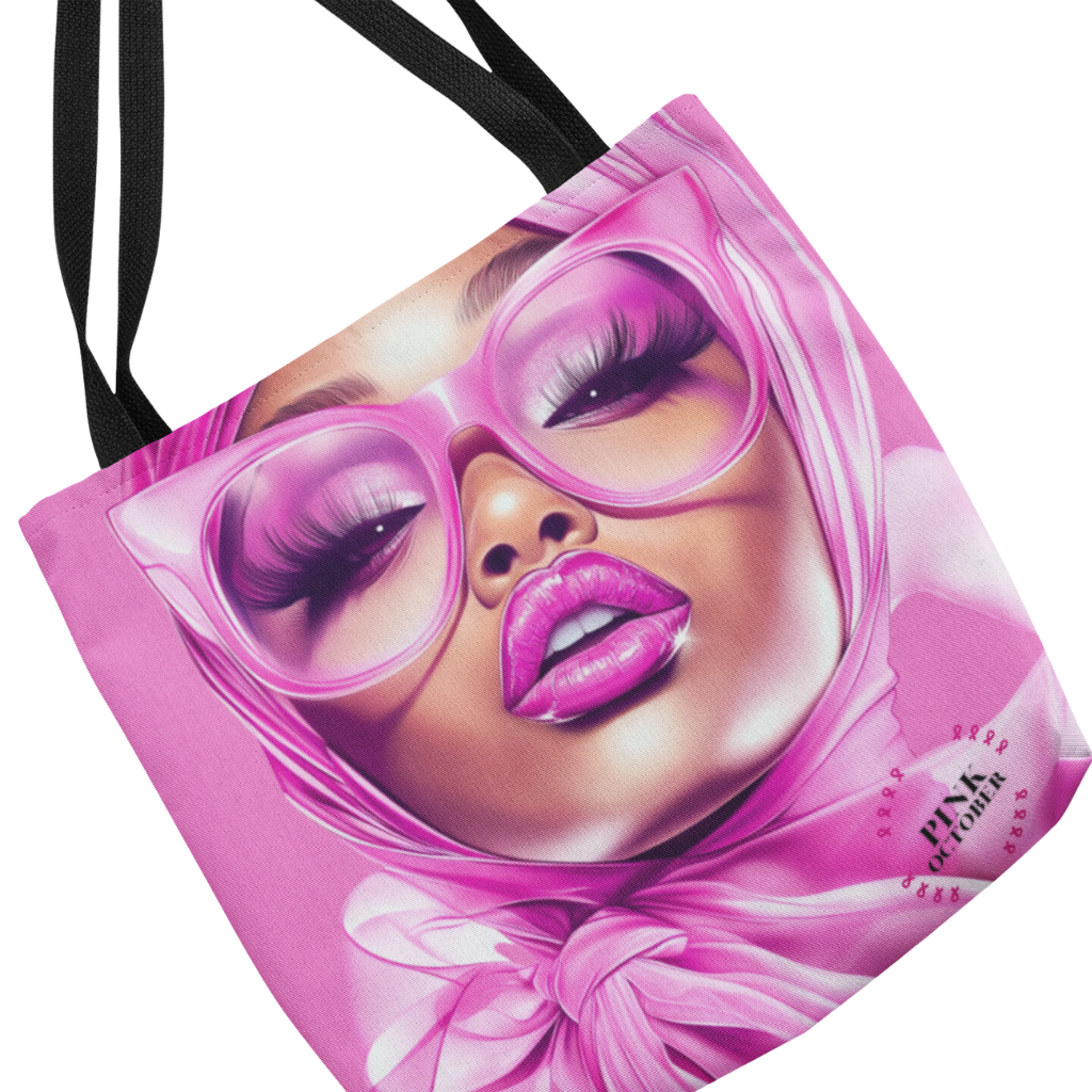 Bold & Beautiful Pink Glam Tote – Celebrate Breast Cancer Awareness with Style